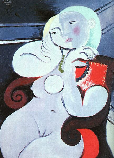 CGFA Pablo Picasso Nude Woman In A Red Armchair