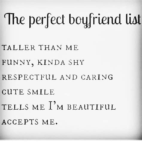 The Perfect Boyfriend List Pictures Photos And Images For Facebook