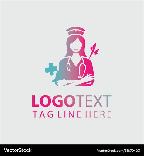 Nurse logo Royalty Free Vector Image - VectorStock