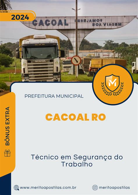 Apostila T Cnico Em Seguran A Do Trabalho Prefeitura De Cacoal Ro