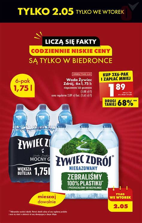 Biedronka 02 05 2023 W tym tygodniu woda żywiec promocja