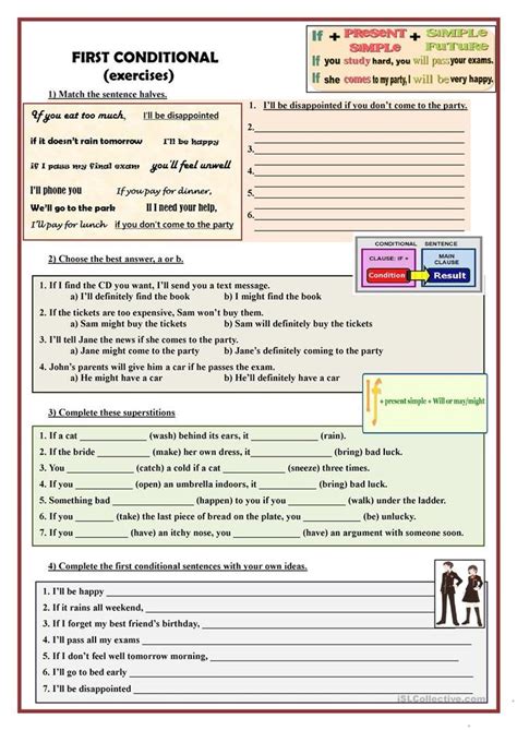 First Conditional Exercises Worksheet Free Esl Printable Worksheets
