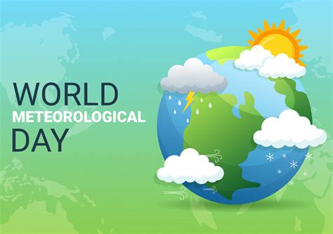 world meteorological day illustration  meteorology science