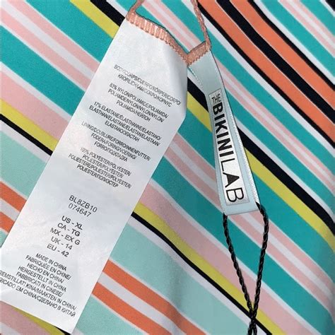 The Bikini Lab Swim Nwt Bikini Lab One Piece Striped Plunge Swimsuit Poshmark