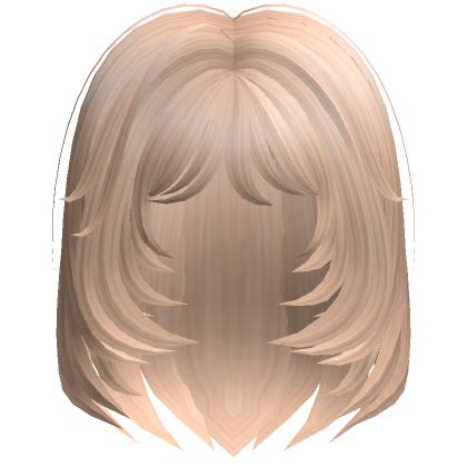 Short Messy Fluffy Hair Blonde Roblox