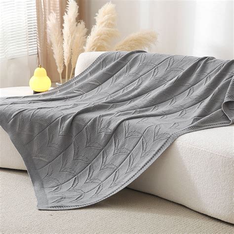 Summer Cool Knitted Blanket 51 18 66 92 Inch Cooling Throw Blanket For Hot Sleepers Double