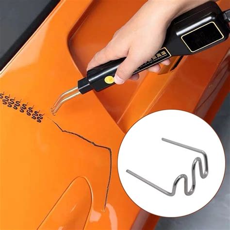 100pcs 0 6 0 8MM Hot Stapler Car Bumper Plastic Welder Repair Kit Nail Welding Tools Shopee