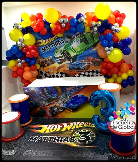 Decoraci N De Hot Wheels Mesa Principal De Hot Wheels Globos Fiesta Ni Os De A Os