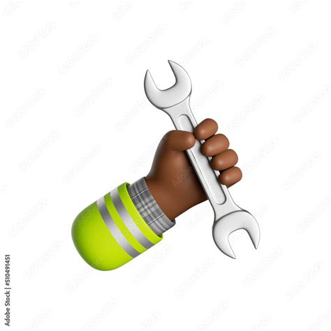 Crossed A Wrench Spanner Line Art Icon For Apps Vector Image Clip