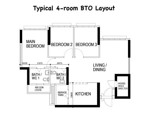 4 Ways to Recreate a 4-Room HDB or BTO Layout for Flexibility