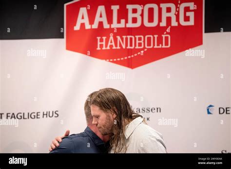 Danish Handball Player Mikkel Hansen And Jan Larsen CEO Of Aalborg