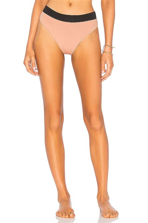 KYA Isla Reversible Bikini Bottom In Black Bellini REVOLVE