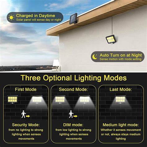 Solar Lights Outdoor Motion Sensor Lighting Garden LED Floodlight 160