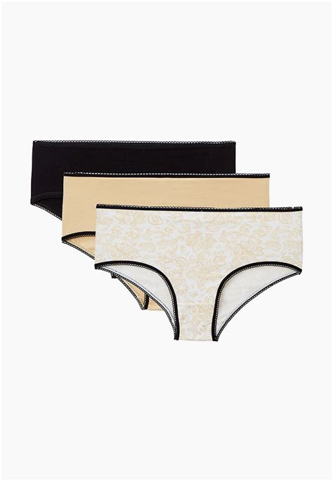 Трусы 3 шт. Joliena Collection, цвет: бежевый, MP002XW0LGHJ — купить в ...