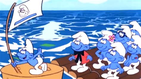 Lost At Sea With A Shark! @TheSmurfsEnglish - YouTube