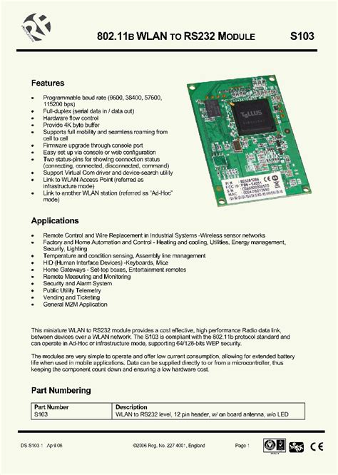 S103_4317315.PDF Datasheet Download --- IC-ON-LINE
