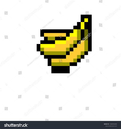 Pixel Art Banana Version Cartoon Stock Vector (Royalty Free) 1384959290 ...