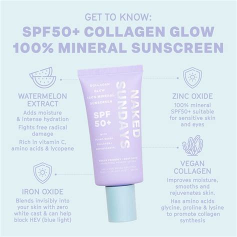 Naked Sundays Spf Collagen Glow Mineral Perfecting Priming Lotion Sunscreen Fragrance