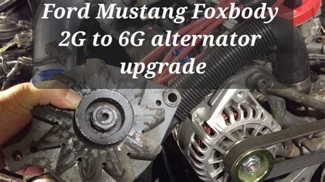 Foxbody Ford Mustang Alternator Upgrade 2g To 6g Swap Youtube