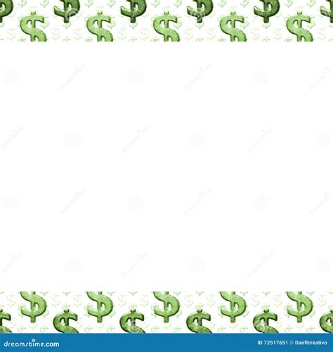 Dollar Sign Page Border Clip Art