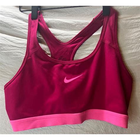 Nike Intimates And Sleepwear Nike Drifit Womens Fushi Pink Sports Bra Racerback Size Small S