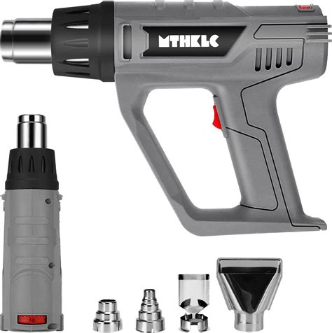 Mthklo Heat Gun W Fast Heat Hot Air Gun Kit With Dual Temperature Adjust And