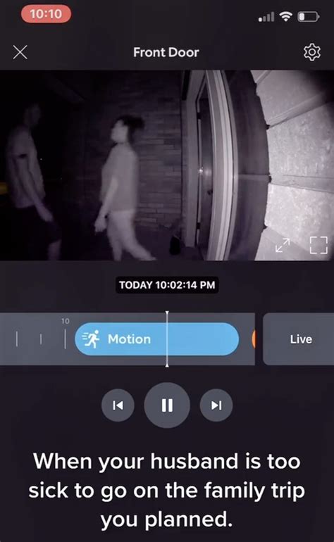 Woman catches husband kissing his mistress on doorbell camera