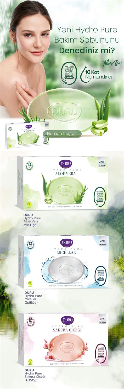 Duru Hydro Pure Aloe Vera Şeffaf Bakım Sabunu 150 G x 3 Fiyatları ve ...