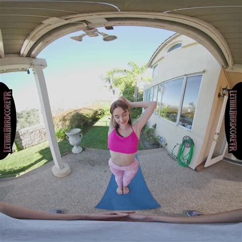 Naughty Brunette Melanie Marie Gets Her Pussy Stretched During VR Yoga Photos