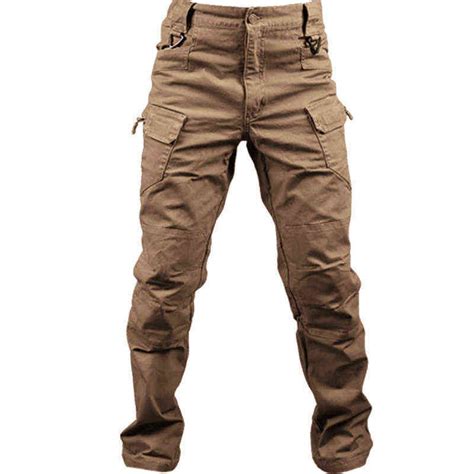 Ix9 City Tactical Cargo Pants Men Combat Swat Army Military Pants Cotton Many Pockets Stretch