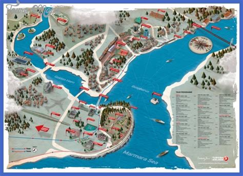 Istanbul Map Tourist Attractions - ToursMaps.com