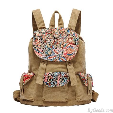 Printed Canvas Backpacks