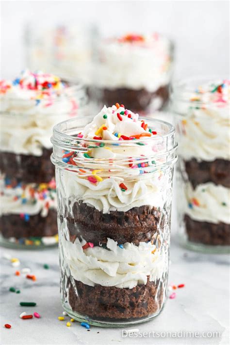 Cupcakes In A Jar Desserts On A Dime