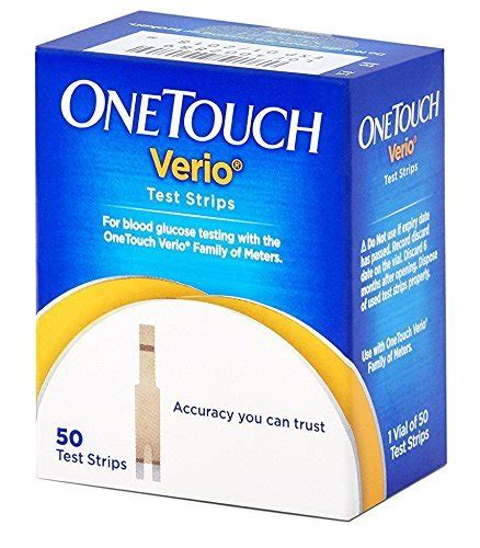 Onetouch Verio Test Strips Strips Prem Medical