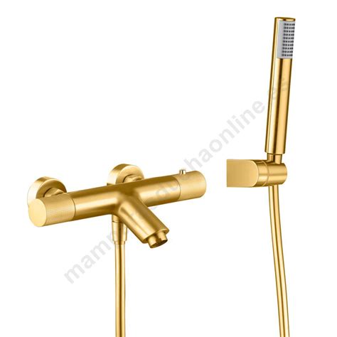 Grifo de Bañera Oro Cepillado IMEX LINE Termostático