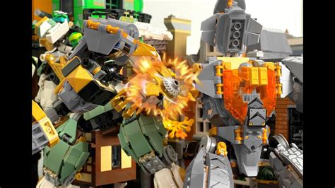 Каменный робот огня без лавы😮/Лего ниндзяго/Битва - YouTube