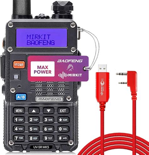 Amazon.com: Mirkit Bundle: Radio UV-5R MK5 Max Power 2022 1800 mAh ...