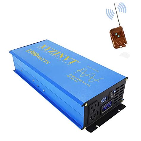 XYZ INVT 1500watt Pure Sine Wave Power Inverter Dc 12v To Ac 120v With