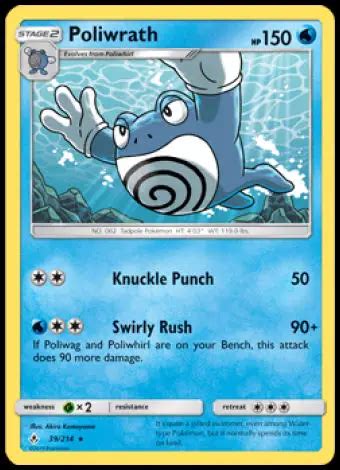 Poliwrath Pok Dex Card List With Images Coded Yellow