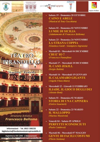 Annunciata La Straordinaria Stagione Teatrale Del Teatro