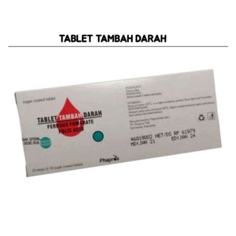 jual tablet tambah darah phapros  box isi  tablet original shopee