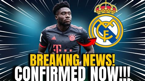 Urgent Alphonso Davies Has Reached Verbal Agreement With Real Madrid