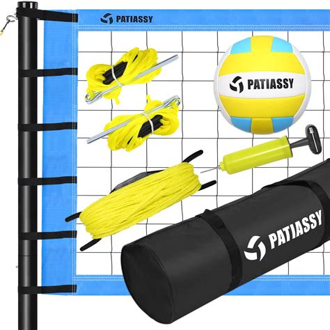 outdoor portable volleyball net set system quick easy setup