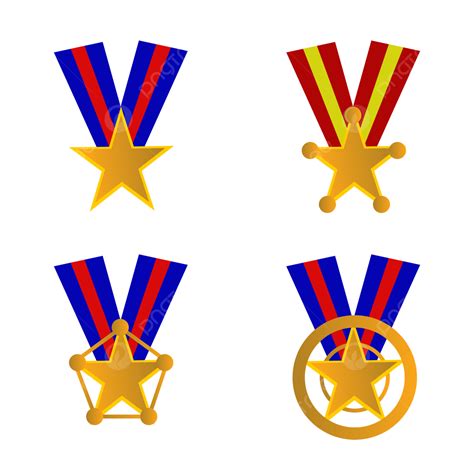 Award Gold Medal Vector Art Png Gold Star Medal Award Icons Free