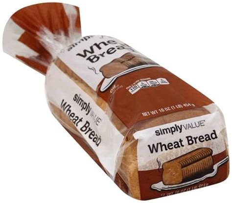 Simply Value Wheat Bread 16 Oz Nutrition Information Innit