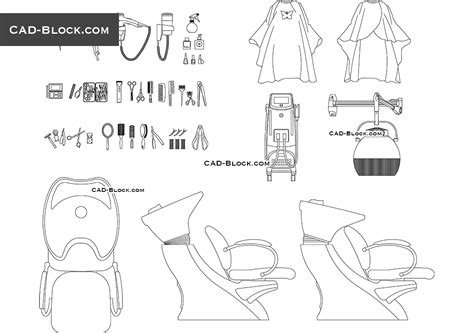Salon Hair Wash Chair Cad Block at Tayla Hunter blog