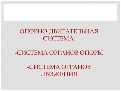 Значение опорно-двигательной системы - презентация онлайн