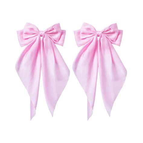 Yxeeychen Barrettes Large White Bows for Girls Hair Big Bow Clip Scarf