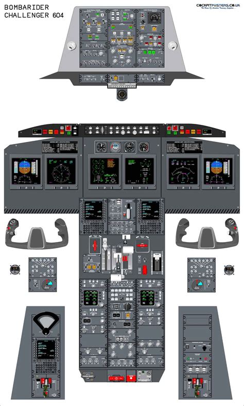 Bombardier Challenger 604 Cockpit Poster - Etsy