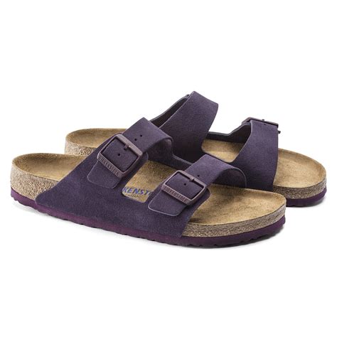 Arizona Soft Footbed Suede Leather Wine BIRKENSTOCK